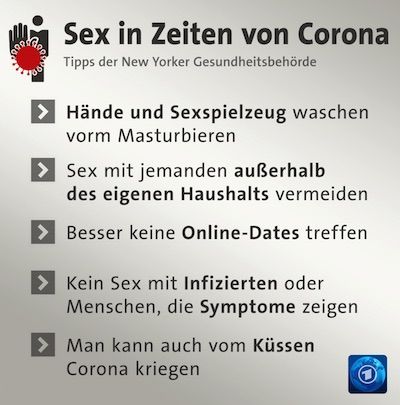 Corona - Sex Hinweise der Tagesschau